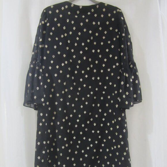 Lilly Pulitzer 4 Caroline Silk Tunic Dress Gold Metallic - Picture 6 of 8